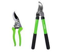 YIAD Garden Secateurs Set, Bypass Pruning Shears and 16" Branch Lopper