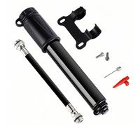 YIAGUN Bike Pump Aluminum Alloy Portable Mini Bicycle Tire Air Pump,Super Fast Tyre Inflation Compatible with Universal Presta and Schrader Valve Frame Mounted for Road, Ball Pump Needle/Frame Mount
