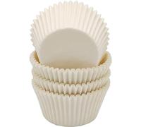 YIAGUN Premium White Greaseproof Cupcake Cases Muffin Paper Baking Cups Standard Size, 100 PCS