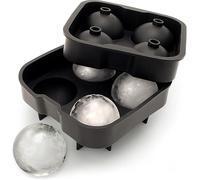 YIAGUN Silicone Ice Ball Mould Food Grade 4x4.5cm Sphere Ice Rounds Ball Maker for Cocktail, Whiskey, Liquor & Other Drink - Pack of 1