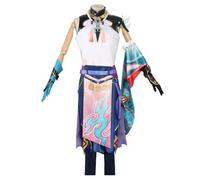 YIAIU Cosplay Costume Anime Klee Hutao Genshin Impact All Characters Cosplay Uniform Set Halloween Party Outfit, Xiao, Large