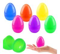 YIAJIA 24Pcs Plastic Eggs to Fill, Plastic Easter Eggs, Colourful Easter Basket Stuffers for Easter Hunt, Easter Crafts to Fill Easter Hunt Gifts and Chocolate