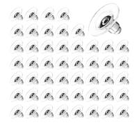 YIAJIA 50Pcs Earring Backs Safety Backs Bullet Clutch Plastic Earring Backs Replacements for Earring Studs Hoops No-Irritate Soft Clear Earring Backs for Adults