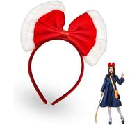 YIAJIA Christmas Headband Red Bow Holiday Cute Headbands Big Bows Hair Band Christmas Hair Accessories for Christmas Party Gifts and Cosplay