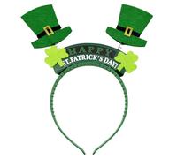 YIAJIA St Patricks Day Headband, St Patricks Day Accessories, Irish Green Shamrock Headband for St. Patrick's Day Irish Party Favors Supplies Costume Accessories