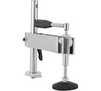 YiAndeli Table Saw Presser, Woodworking Eccentric Press Manual Clamp Precision Sliding Table Panel Saw Adjustable Woodworking Tool for Novices Woodworking CarpentersSilver,1