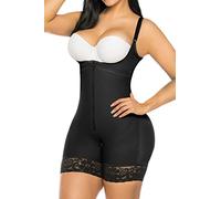 YIANNA Fajas Colombianas Shapewear for Women Postpartum Tummy Control Body Shaper Butt Lifter Bodysuit, 1-black, 6XL