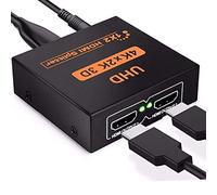 Yiany HDMI Splitter 1 in 2 Out 4K 3D 1080P HDMI Distributor Adapter 1 to 2 Way Box Hub Cable for PS4, Xbox, LED, LCD, DVD, Player, HDTV, Projectors, Support Two TVs at The Same Time