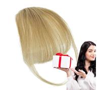 Yianyal Bang Clip in Hair Extensions, French Bangs Clip Hair Bangs Extensions, Natural Color Fringe Hairpieces, Stylish Neat Bangs Hair Extension for Girls, Women