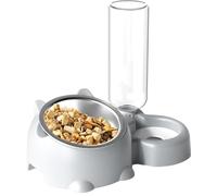 Yianyal Dog Bowl,16 Degree Tilted Pet Dish with Water Dispenser | Detachable Cat Dish, Pet Feeder Bowl for Indoor Dogs and Cats