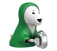 Yianyal Dog Toy For Kids - Printing Dog Knocking Basin Toy,Make Some Noise Dog Knocking Basin Toy, Creative Printing, Dog Wear Green Hoodie Knocking Basin Making Noise Favors
