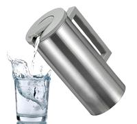 Yianyal Drink Pitcher | Large Capacity Drink Pitcher with Lid,Lightweight Drinking Dispenser Container with Non-Slip Handle for Hot Cold Juice Beer Coffee Beverage
