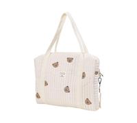 Yianyal Embroidered Diaper Bag Tote, Large Capacity Cotton Baby Changing Bag, Women's Utility Hobo Handbag, A, 36*30cm/14.17*11.81in