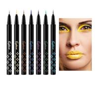 Yianyal Glitter Eye Liner Pencil - Colorful Eye Shadow Pencil Highly Pigmented Eye Liner, Pearl Eye Liner Kit, Glitter Waterproof Eye Color Set Liquid Liner Smudge Proof Eye Makeup Pen