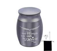 Yianyal Keepsake Cremation Urns | Small Keepsake Cremation Urn for Human Ashes - Cremation Urns for Ashes Stainless Steel Memorial Ashes Holder for Pet Or Human Ashes Create Your Own Urn
