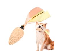 Yianyal Pine Cone Chew Toy | Squeaky Rope Dog Chew Toy with Teething Strips | Pet Toys for Puppy Teething Soft and Energy Consuming, Teething Toys for Dog Oral Health and Training