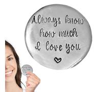 Yianyal Pocket Tokens | Inspirational Love Sentiment Coin,Love Coin Collection Commemorative Keepsake to Inspire and Make Him/Her Lucky