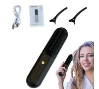Yianyal Portable Hair Straightener,Straightening Brush for Family - Hot-Air Hair Brushes Temperature Adjustable Styling Comb for Family Use