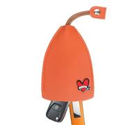 Yianyal PU Leather Car Key Case, Soft and Portable Car Key Case Key Pouch, Large Capacity Key Cover Protects the Key for Valentine's Day Thanksgiving Christmas