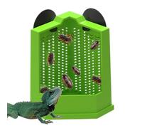 Yianyal Reptile Feeding Dish,Suction Cup Lizard Food Bowl for Terrarium Wall - Anti Escape Reptile Climbing Feeder for Enclosure Breeders Beginners Keepers Frog Hermit Crab Tortoise