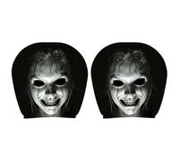 Yianyal Scary Headrest Covers Elastic Soft Halloween Spooky