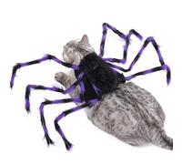 Yianyal Spider Outfit for Dog | Furry Giant Simulation Spider Pets Outfits - Adjustable Halloween Pet Costume for Dogs and Cat, Dress up Accessories