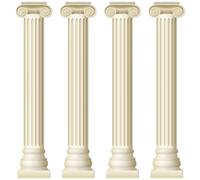 Yiaoyinnz 4Pcs Greek Party Wall Decorations Greek Columns Cardboard Pillars Cutouts Ancient Greek Party Decor for Birthday Medieval Renaissance Wall Photo Backdrop Photography Background Supplies