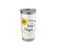 Yiayia Design: Happiness is Being A Yiayia Stainless Steel Insulated Tumbler