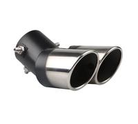 YIBAJIO Exhaust Tip Tail For FORD fiesta 2009 2010 2011 2012 2013 Hatchback Car Rear Tail Throat Accessories Stainless Steel Exhaust Pipe Muffler Tailpipe Tip