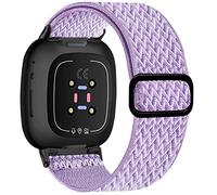 Yibcaiic Elastic Bands Compatible with Fitbit Versa 4 Bands Women - Sense 2 Band Men - Versa 3 Bands Women - Sense Band Men, Adjustable Stretchy Bands Replacement for Fitbit Sense & Fitbit, Light