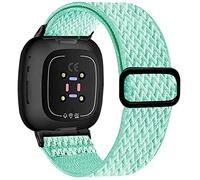 Yibcaiic Elastic Bands Compatible with Fitbit Versa 4 Bands Women - Sense 2 Band Men - Versa 3 Bands Women - Sense Band Men, Adjustable Stretchy Bands Replacement for Fitbit Sense & Fitbit, light