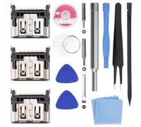 YIBEICO 3 Pack Replacement HDMI Port for PS5 Sony Playstation 5 Display Socket Interface Jack Connector Repair Kit for PS5 Console