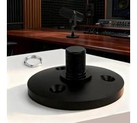 YIBEICO Desktop Microphone Stand for Shure MV7/MV7+, Premium Low-Profile Detachable Microphone Base with Locking Nut, Secure & Space-Saving Desktop Stand for Shure MV7 and MV7+ Podcast Mic