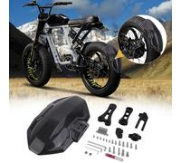 YIBEICO Rear Wheel Fender For Super 73 RX/S1/S2, Carbon Pattern ABS Mudguard With Strong Aluminum Bracket, Rear Dirt Protector Rear Mudguard Flap Rear Dust Cover for Super 73
