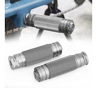 YIBEICO Upgraded Foot Pegs for Super 73 S2/ZX/RX/S Adventure Series, Extended Passenger Peg Non-Slip Passenger Footrest Pegs, Rearsets Foot Rest Pedals, Accessories for Super 73 (Titanium-Coloured)