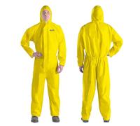 YIBER Hazmat Suit Disposable Coveralls | Full Body Protective Suits in 7 Sizes with Multiple Specifications & Heavy-duty PPSB Material & PE Film | Safe for Countless Applications