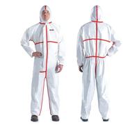 YIBER Hazmat Suit Disposable Coveralls | Full Body Protective Suits in 7 Sizes with Multiple Specifications & Heavy-duty PPSB Material & PE Film | Safe for Countless Applications