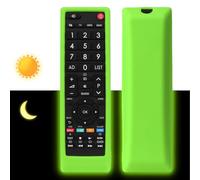 YiBiChin Luminous Green Remote Case ONLY for Toshiba Remote Control CT-90326, Protective Remote Cover Shockproof - Glow Green (Please Confirm the Remote Thickness By Figure 2 before Purchasing)