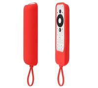 YiBiChin Protective Remote Case ONLY for Onn Android TV 4K UHD Stick TV Box Remote Control, 100024646 100026240 TV Remote Cover Shockproof, Anti-Slip - Red