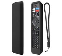YiBiChin Protective Remote Case ONLY for Philips Android TV Remote Control RF402A-V14 NH800UP URMT47CND0 BT800 URMT26RST004, Remote Cover Shockproof, Anti-Slip - Black