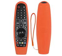 YiBiChin Protective Silicone Remote Case Fit for LG Magic TV Remote Control AN-MR650 AN-MR18BA MR19BA MR600 MR20GA AKB75855501, Remote Cover Anti-Slip, Washable, Shockproof - Orange