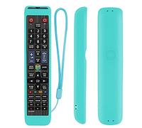 YiBiChin Protective Silicone Remote Case for Samsung TV Remote BN59-01178B RM-D1078+ BN59-01198Q AA59-00582A BN59-01178R AA59-00652A, Shockproof, Skin-Friendly Remote Cover (Glow in The Dark, Blue)