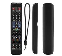 YiBiChin Protective Silicone Remote Case for Samsung TV Remote BN59-01178B RM-D1078+ BN59-01198Q AA59-00582A BN59-01178R AA59-00652A, Washable, Shockproof and Skin-Friendly Remote Cover (Black)