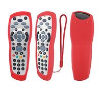 YiBiChin Protective Silicone Remote Case for SKY Plus HD Remote Control, Compatible with Sky+ Controller, Shockproof, Washable and Skin-Friendly, Anti-Lost Remote Cover with Loop (Red)