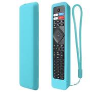 YiBiChin Silicone Remote Case ONLY for Philips Android TV Remote Control RF402A-V14 NH800UP URMT47CND0 BT800 URMT26RST004, Remote Cover Washable, Shockproof - Glow Blue
