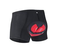 YIBIMOTTO Men's Cycling Underwear Padded Gel Breathable Bike Shorts Pants Bicycle Cycling Undershorts (4XL) Black