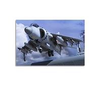 YIBIN Aviation Poster for British Aerospace Sea Harrier Poster Decorative Painting Canvas Wall Posters And Art Picture Print Modern Family Bedroom Decor Posters 08x12inch(20x30cm)