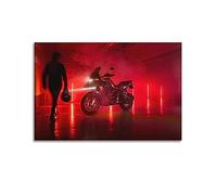 YIBIN Sport Motorcycle Poster for BMW R 1250 GS Poster Decorative Painting Canvas Wall Posters And Art Picture Print Modern Family Bedroom Decor Posters 08x12inch(20x30cm)