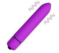 YIBINKG Strong Shock Quiet 10 Silent Speeds Powerful Mini Travel Bullet Rod Soft Silicone Toys for Women Pleasure, Waterproof Small Bullet Tool Massage Ball for Women Men Travel Gift (Purple)