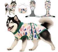 YibooAura Dog Surgery Recovery Suit for Female/Male Spay & Neuter, Large/Medium/Small Dogs Onesie Full Body Surgical Suits After Spayed/Neutered, Medical Pet Onesies Bodysuit Post Neutering Essentials